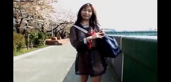  Mikan Amazing Asian schoolgirl enjoys